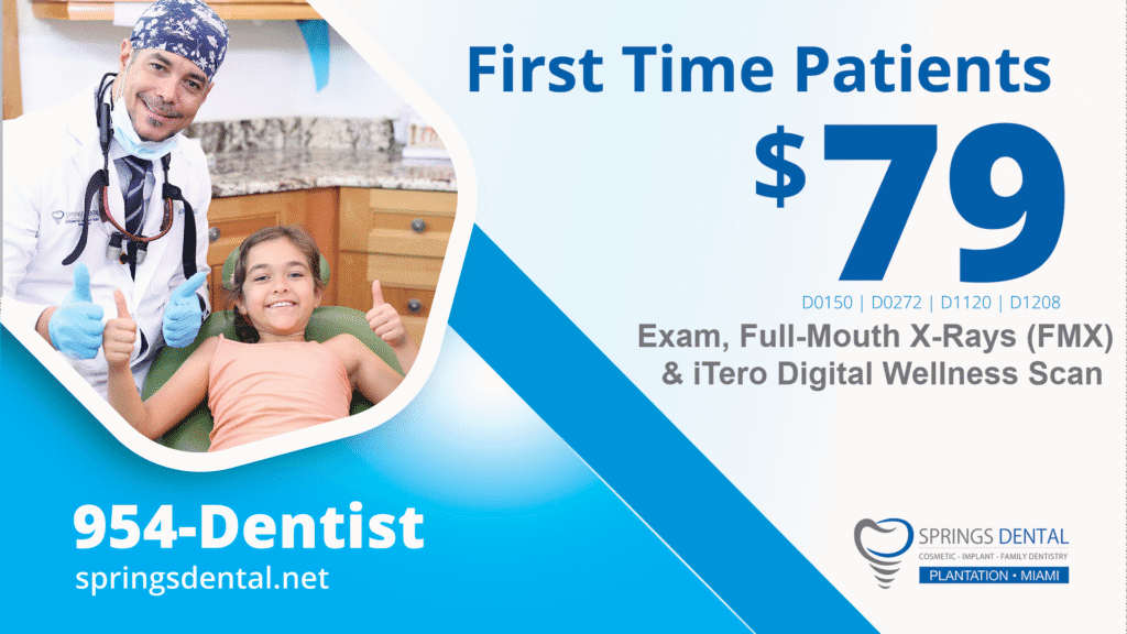 New patient dental exam special offer in Miami Springs, FL